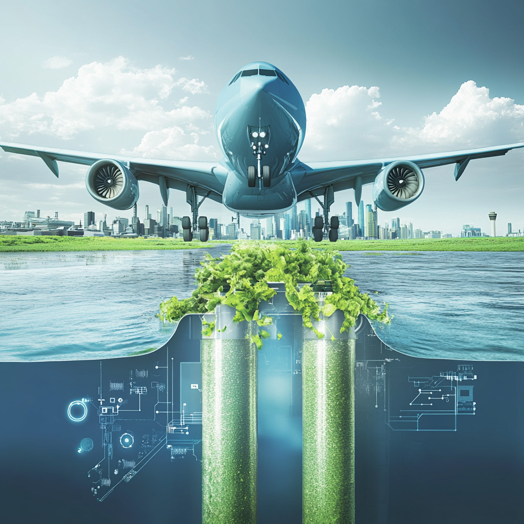 new-technology-wastewater-sustainable-aviation-fuel-70-percent-reduction-emissions