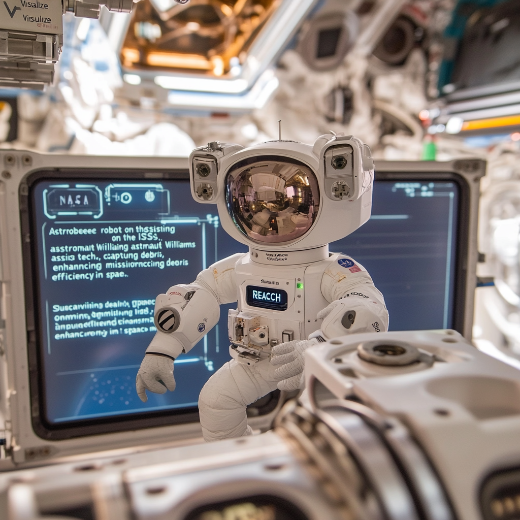 nasa-astronaut-suni-williams-adorable-tentacle-armed-astrobee-robot-iss-photo
